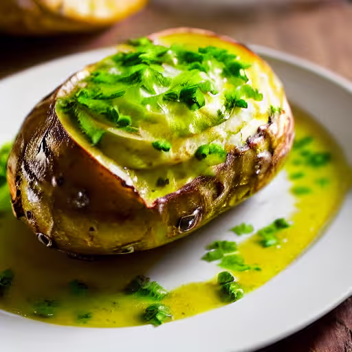 Foil-Wrapped Fluffy Bakers with Garlic Butter Twist