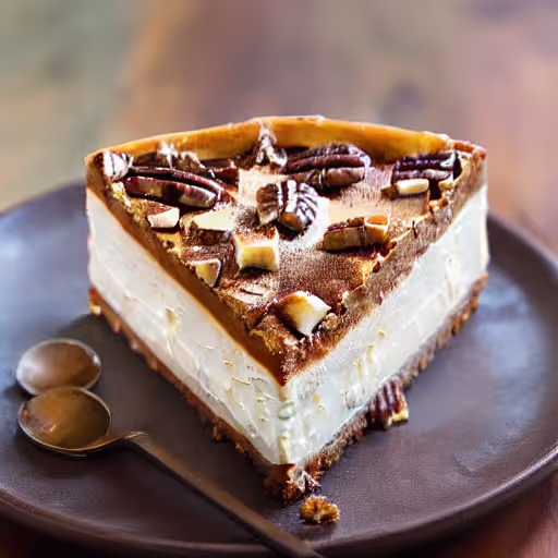 Caramel Apple Cheesecake with Spiced Apple Layers