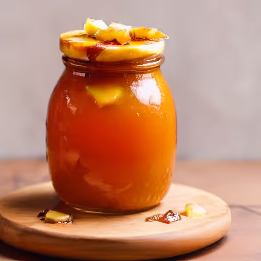 Translucent Pineapple-Apple Jam with Orange Zest