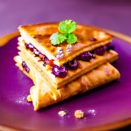 Peanut Butter & Grape Jelly Quesadilla Bites