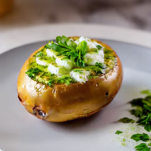 Creamy Garlic Potatoes with a Parsley Twist
