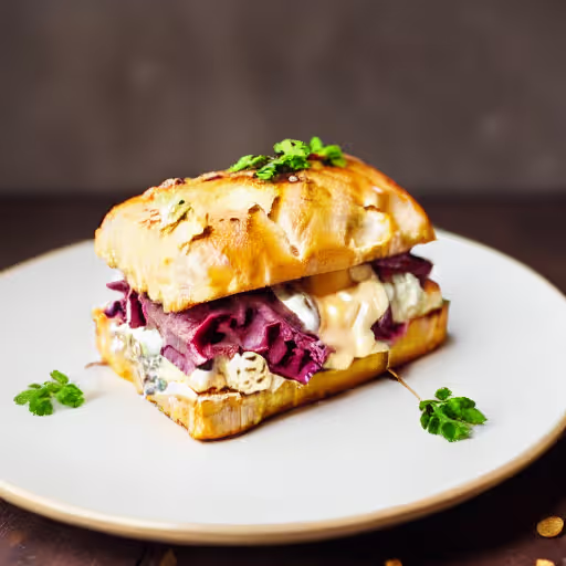 Creamy Toasted Beef on Buttery Bread