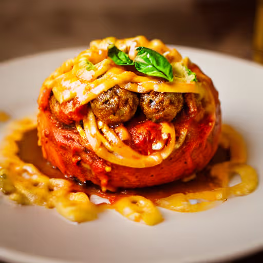Gourmet Anellini Pasta with Savory Meatball Sauce