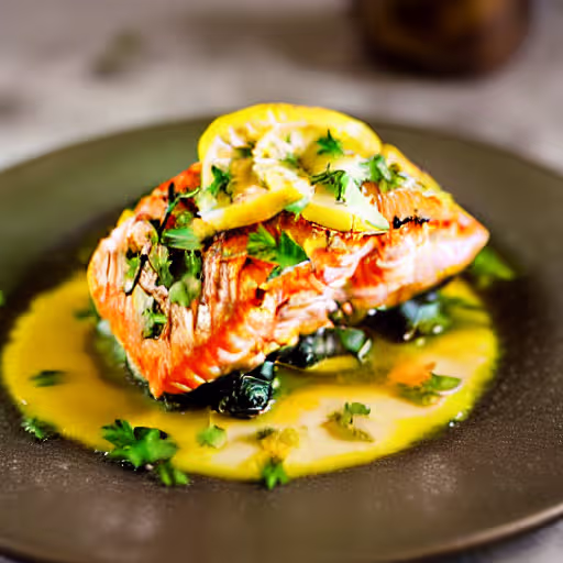 Lemon Pepper Pan-Seared Salmon with Garlic Butter