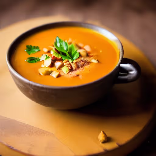 Creamy Fall-Spiced Butternut Squash Soup
