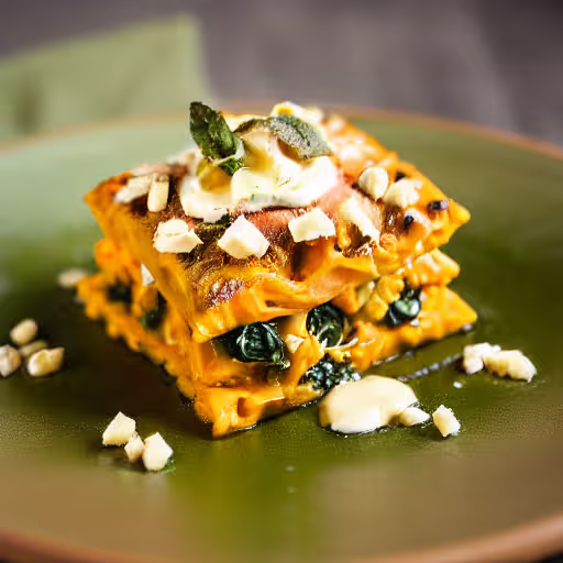 Creamy Butternut Squash & Walnut Pasta