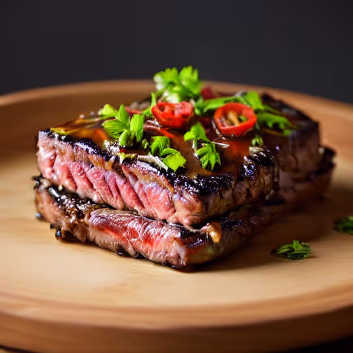 Savory Minute Steaks with Barbecue Butter Sauce