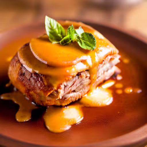 Slow-Cooked Apple Cider Braised Pork with Herb-Spiked Sauce